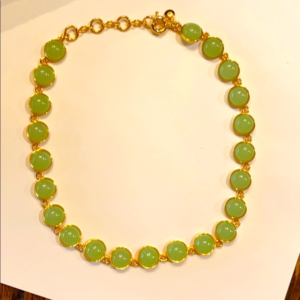 J. Crew gumdrop necklace AK816 Misty turquoise